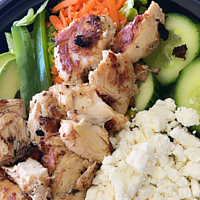 Greek Salad with Grilled Chicken.